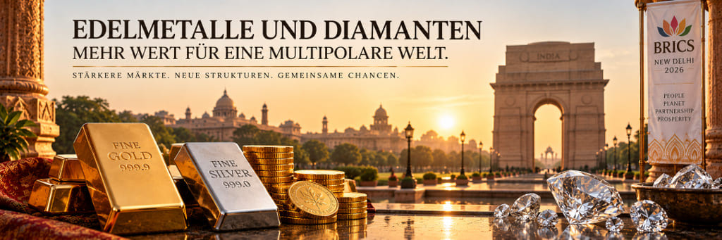 Edelmetalle und Diamanten – Gold steht nicht drin und ist trotzdem gemeint