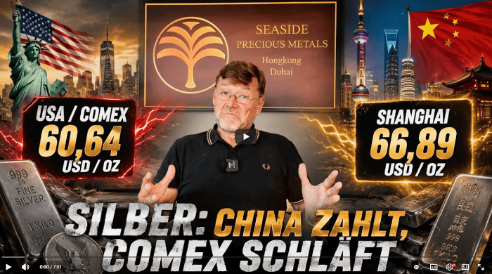 Silber-Schock: Shanghai zahlt, COMEX schläft!